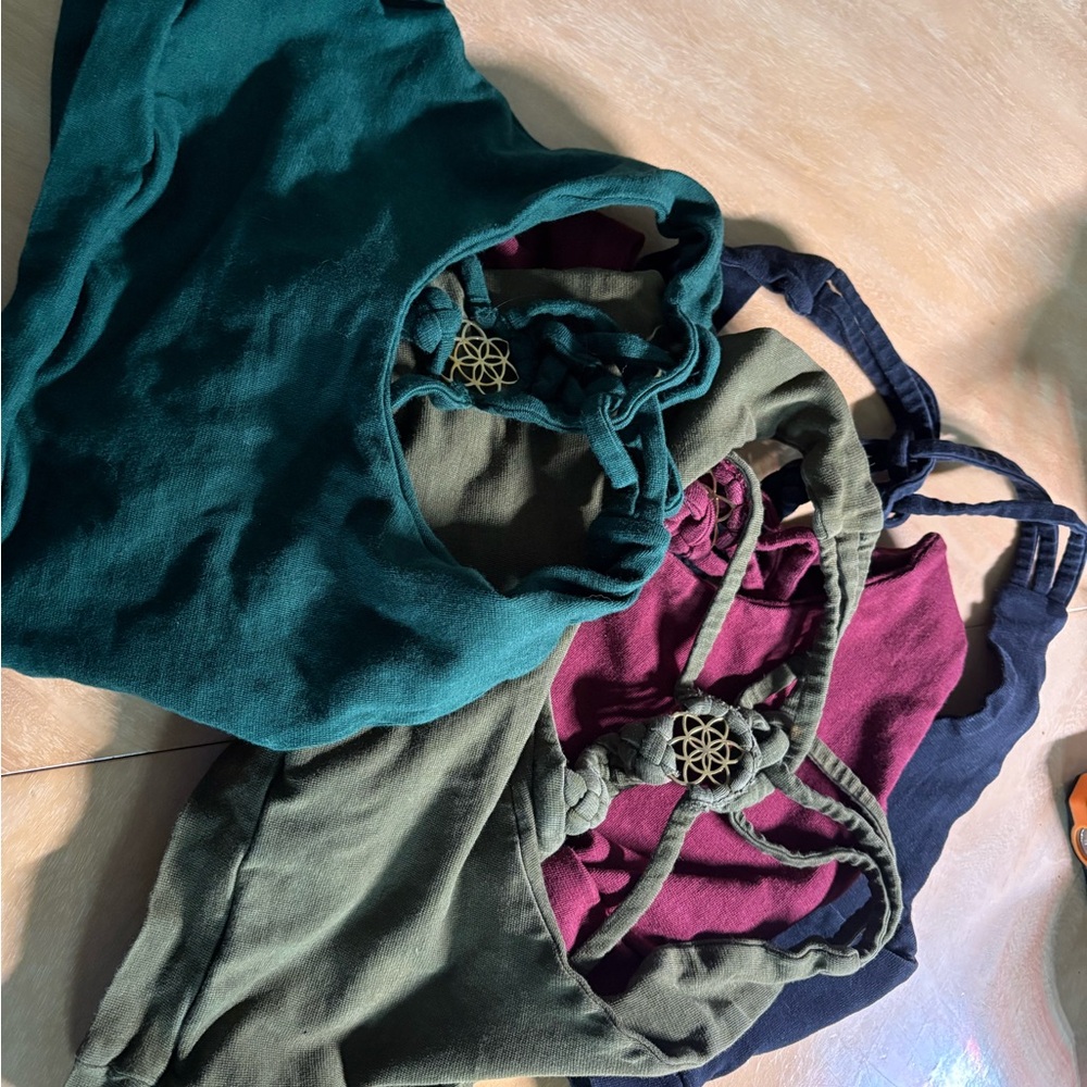 Yoga Crop Tops - Green, Olive, Maroon, Black